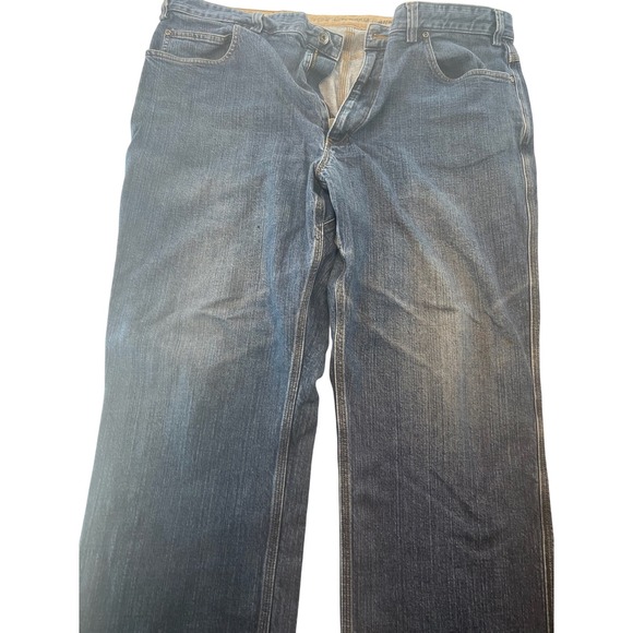 Duluth Trading Co. Mens Denim Jeans Size 44x32 Blue Cotton Blend - Picture 1 of 4